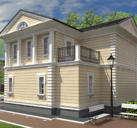 Домокомплект из клееного бруса 8х9м КП1515 141.7 кв.м.
